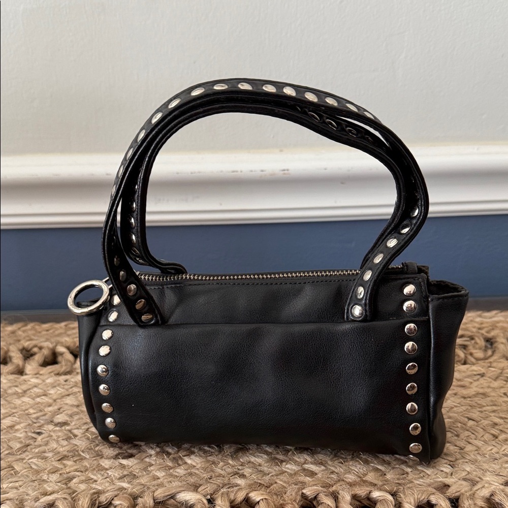 Nine West Black Studded Hand Bag